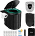 Thallike Portable Camping Toilet with Pop-Up Privacy Tent, 12-inch Toilet Seat, Outdoor Portable
