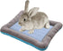 PINVNBY Rabbit Bed Cooling Pad, 20.8" L*16.9" W Ice Silk Summer Pet Sleeping Pad, Washable for Bunnies and Guinea Pigs
