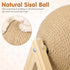STOBOK Cat Scratcher with Wood Scratching Ball - Cats and Kittens Indoor Toy for Claw Care and Exercise - Round