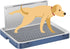 KOLA PANDA Indoor Dog Potty Tray with High Wall,25.59"X19.69" Pee Pad Holder,Dogs Litter Box,Mesh