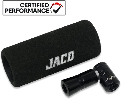 JACO Lightning CO2 Inflator for Bike Tires, Compatible with Presta + Schrader (CO2 Cartridge Not Included)