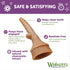WHIMZEES by Wellness Natural Dental Chews for Medium Dogs, Long Lasting Treats, Grain-Free, 12 Count