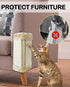 2 Pack Corner Cat Scratcher, Natural Sisal Wall Mounted Boards, Kitty Scratch Pads for Indoor Cats, Furniture Protector