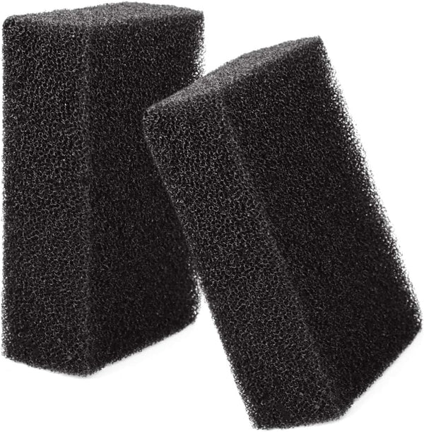 BILLIOTEAM 2 Pack Aquarium Filter Foam Sponges, 7.5"x 4.7" x 2.75" Cut-to-Size Media Pad Sheets for Fish Tanks