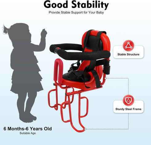 BAIODNB Child Bike Seat Rear Back Safety for Kids Bicycle Saddle Seats Rack Rest Cushion Baby Mounted Toddler Adult