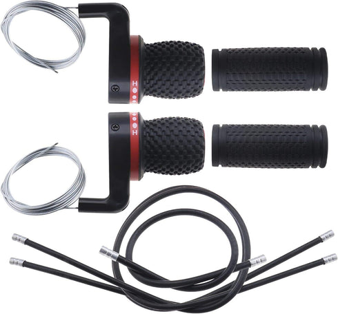 SING F LTD Bicycle Twist Shifter Repair Kit, with Grips Cables for MTB Road Bike Cycle Universal - 3x6 (18) Speed by SING F LTD