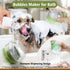 Dog Bath Scrubber Brush, 2 PCS Grooming Massage Shampoo Brush with Soap Dispenser for Dogs and Cats
