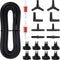 Pawfly 25 Feet Standard Airline Tubing Set with Connectors, Suction Cups, and Check Valves for Fish Tank Aeration