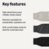3 Pack, 20.9 8.3 0.25, Amazon Basics Washable Dog Diapers, Highly Absorbent, Male, L Size, x x Colors- Black, Grey