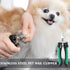 Candure Professional Dog Nail Clippers with Safety Lock, Suitable for Cats, Rabbits, and Guinea Pigs (Green, Medium to