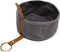 Waxed Canvas Foldable Dog Bowl (Grey)