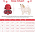 Small Dog Christmas Sweater Dress, Red Plaid Xmas Winter Outfit for Girls, Holiday Clothing Pet Apparel