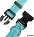 Dog Collar with Buckle, Breathable Nylon Reflective Adjustable Collars for Small, Medium, Large Dogs (Sky Blue/Large)