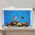 AWERT Vinyl 30x12 inches Underwater Aquarium Background, Blue Ripped Water Fish Tank Background