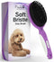 Soft Bristle Dog Brush for Short Haired Cats or Dogs - Firm Bristles for Dust, Dirt, and Loose Fur
