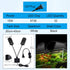 WEAVERBIRD 15W Double Head Aquarium Fish Tank Light, 32 LED Clip Lamp, 1600LM White Lighting for 8-15 Inch Tank