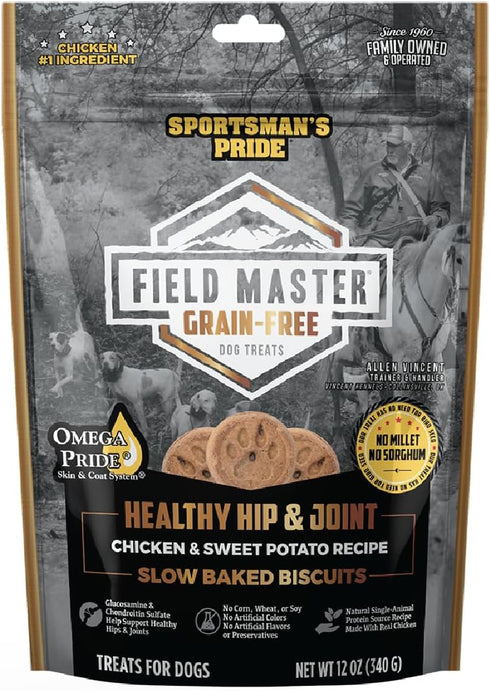 Field Master Healthy Hip & Joint Chicken & Sweet Potato Recipe Grain-Free Dog Biscuits, 12 oz.