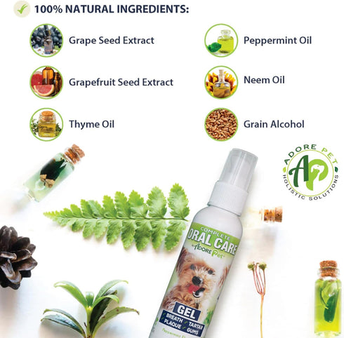 ADORE Pet, LLC 4 oz Adore Pet Complete Oral Care Gel for Dogs, Peppermint