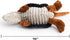 Hollypet Plush Squeaky Dog Toys, Big Armadillo Chew Toy for Small Medium Large Dogs, Black