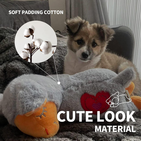 ALL FOR PAWS Dog Stuffed Animals with Heartbeat, Small Dog Toys for Anxiety Relief, Puppy Training Aid Toy