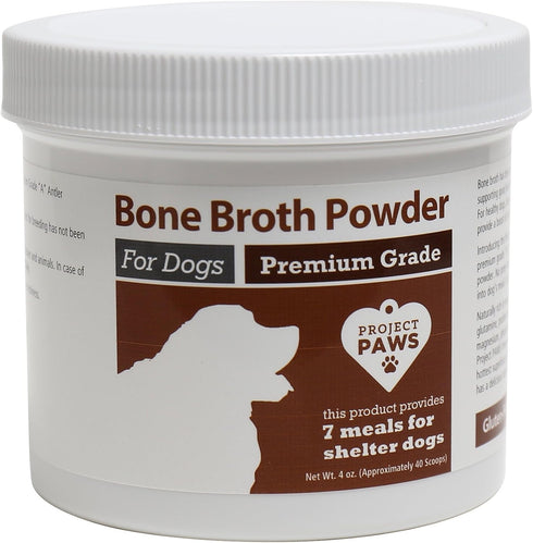 Bone Broth for Dogs with Powdered Elk Antler, Collagen and Mineral Rich Food Topper, 4 oz Superfood Powder