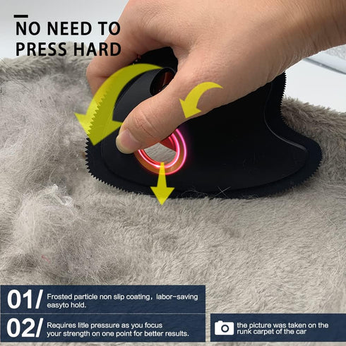Mini Pet Hair Remover Detailer for Couch, Dog Cat Hair Remover Brush with 3 Cleaning Modes for Auto Detailing