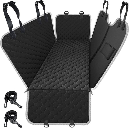 Mancro Dog Car Seat Cover for Back Seat, 2026 Upgraded 600D Heavy