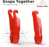 Gorilla Force Ultra Strong Bike Tire Levers, 2 Pack, Lava Red