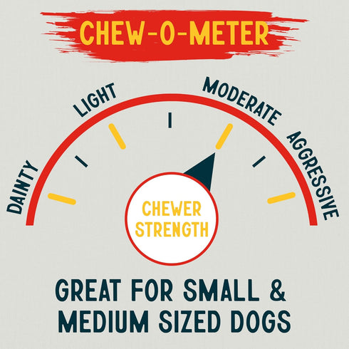 Canine Chews 5" Triple Flavor Rawhide Stick Twists for Small Dogs - Chicken, Pork, Beef Flavor Chew Toy (100 Pack)