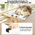 Hammock AMOSIJOY Cat Sill Window Perch Sturdy Cat Window Seat with Wood & Metal Frame for Large Cats, Easy to Adjust