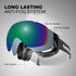 Odoland Ski Goggles - Anti-Fog UV Protection OTG Snow/Snowboard Goggles for Men, Women, Adult, Youth