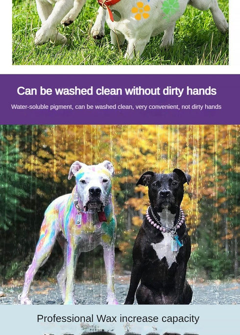 Temporary Pet Hair Dye, Non-Toxic Washable Dog Hair Dye for Creative Grooming and Marking Pets