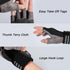 Workout Gloves with Wrist Wrap Support for Men & Women, Weight Lifting Gloves Anti-Slip Padded Palm Fingerless Exercise