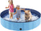 Eooqi Foldable Dog Pool, Portable Pet Bath Tub and Kiddie Swimming Pool,