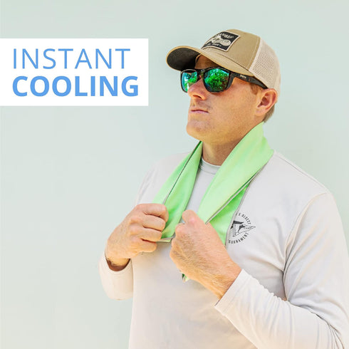 FROGG TOGGS Chilly Pad Pro Soft Microfiber Instant Cooling Towel, Machine Washable, 33”x10.5” by FROGG TOGGS