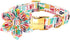 Unique Style Paws Dog Collar with Flower - Adjustable Birthday Dog Collar with Flower Pattern for Small Medium Large