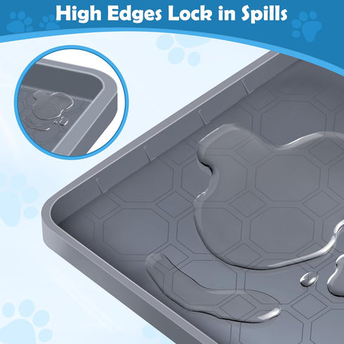 phepetroll 37.4" 25.4" 4 Dog Pee Pad Holder, Dog Potty Tray Silicone Puppy Pad Holder Tray Fits for x Training Pads