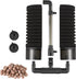 Carefree Fish Aquarium Filter Sponge with 4 Sponges and 1 Bag of Filtered Ceramic Balls for Fresh and Salt Water