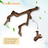 2 Packs Parrot Bird Perches - Natural Wild Grape Stick Grinding Paw Climbing Cage Accessories Toy for 3-4 Parakeets