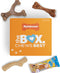 Nylabone Dog Toy Gift Box - 3 Strong Chew Toys and 1 Dog Treat, Chew Toys for Puppies, Small/Regular (4 Count)