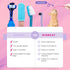 8mm RYERCAT Lavender Dual Sided Cat Toothbrush - Only Wide to fit into Cat's Mouth - Cat Dental Supplies