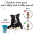 Dexas MudBuster Portable Dog Paw Cleaner, Medium, Blue - Premium Quality Pet Supplies