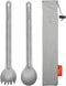TiTo Titanium Spork and Spoon Set, Eco-Friendly Ultralight Portable Flatware for Camping, Hiking, Travel (2Pcs
