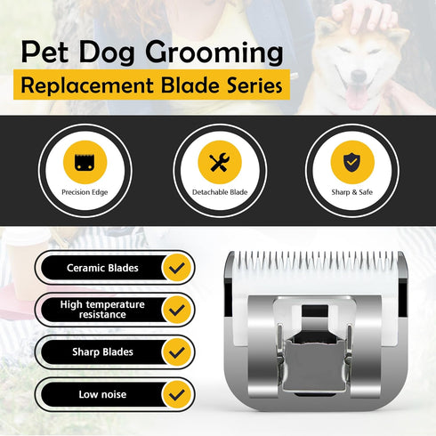 30 Detachable Dog Grooming Clipper Replacement Blades, Compatible with Andis, Oster A5, Wahl KM Series Clippers