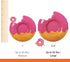 Nylabone Power Chew Donut Dog Chew Toy - Fun Durable Dog Toys for Aggressive Chewers, Bacon Glazed Flavor, Large/Giant