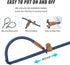 Mile High Life Dog Rope Leash - Genuine Leather Tailored Connection - Dog Slip Lead - 8 FT Hand Free with Heavy Duty