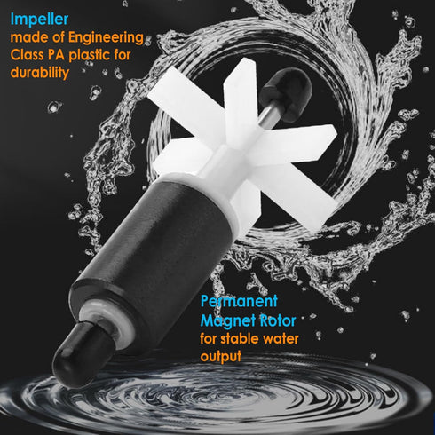 AquaMiracle 210GPH Aquarium Powerhead Pump, Double Water Outlet & Aeration for 40-60 Gallon Tanks