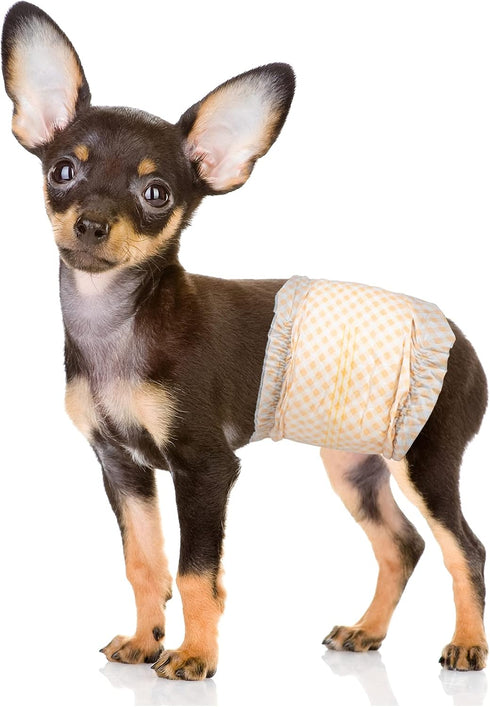 Pet Soft Disposable Male Dog Wraps - Dog Diapers for Male Dogs,