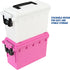 Sheffield 12634 Field Box, Water Resistant Ammo Storage Box for Pistol, Rifle, Shotgun, Stackable, White