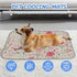 imiBBWQu Summer 27" 22" Cooling Pad Easter Bunny Pink Florals Reversible Dog Cooling Mat Washable Pet Semiconductor Pad